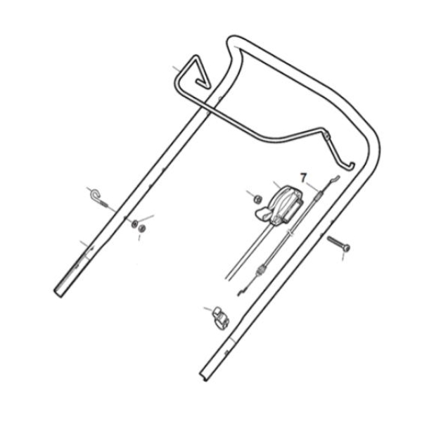 Start- stopp wire Stiga gressklipper Lengde 1260 - Bilde 3