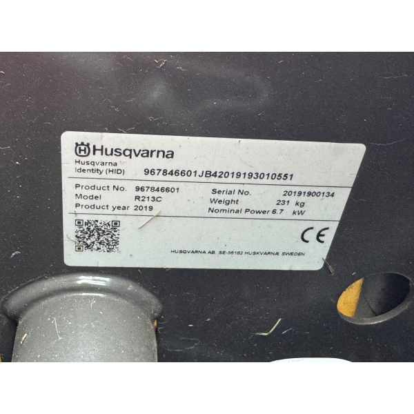 Brukt Husqvarna R 213 C. 2019 mod. PENT EKSEMPLAR!! - Bilde 8