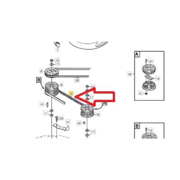 Tannreim Stiga 85 cm 1134-9193-01 , 9585-0135-01 - Bilde 3