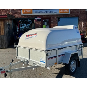 BK Glassfibertopp PL 0720T Hvit uten åpning i bakvegg