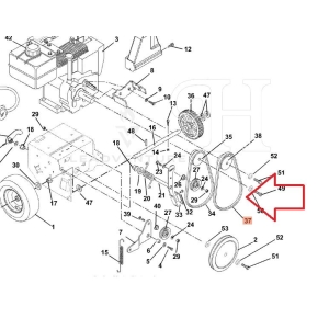 Utkasterreim Ariens snøfres 07210600