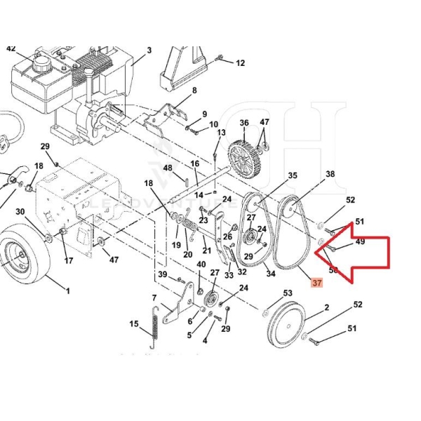 Utkasterreim Ariens snøfres 07210600