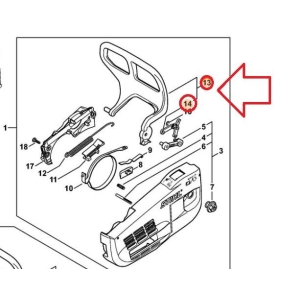 Håndvern Stihl MS 201 T