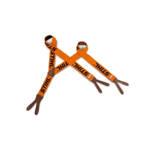 Stihl buksesele med lærstropp