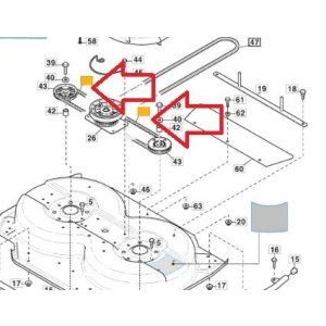 Tannreim Stiga 1134-9198-01 , 9585-0164-01