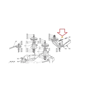 Strammefjær til knivinnkobling