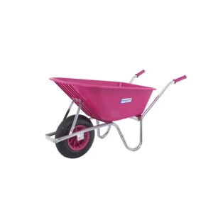 Trillebår Wheelbarrow 100 L Plastik Rosa