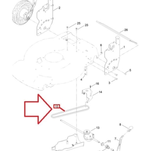 Fremdriftsreim Toro gressklipper 140-4041