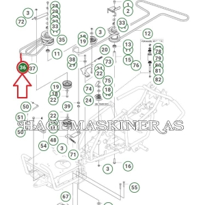 Reim Fremdrift Husqvarna R 111B (589533601, 575225701)