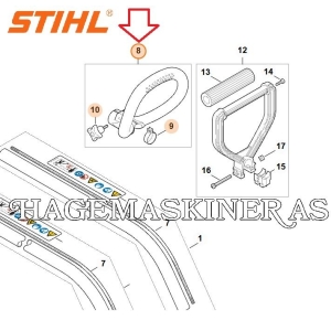 Håndtak gresstrimmer 41447901201