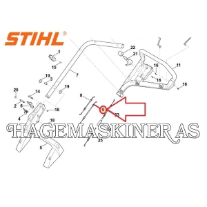 Vaier fremdrift Stihl / Viking 448, 63587007540