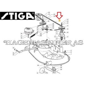 Deck Drive Belt A77, 135061504/0LC