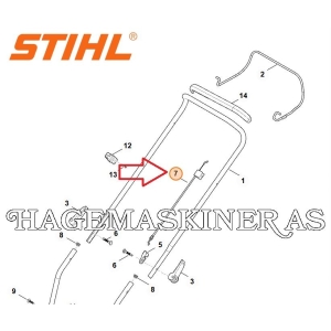 Vaier motorstopp Stihl RM 2, 63577007524
