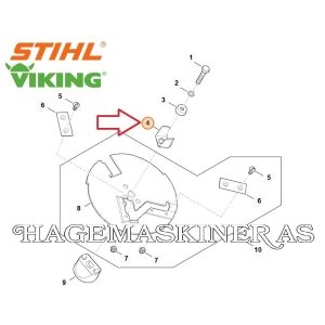Ventilatorkniv til kompostkvern Viking/Stihl, 60087020300