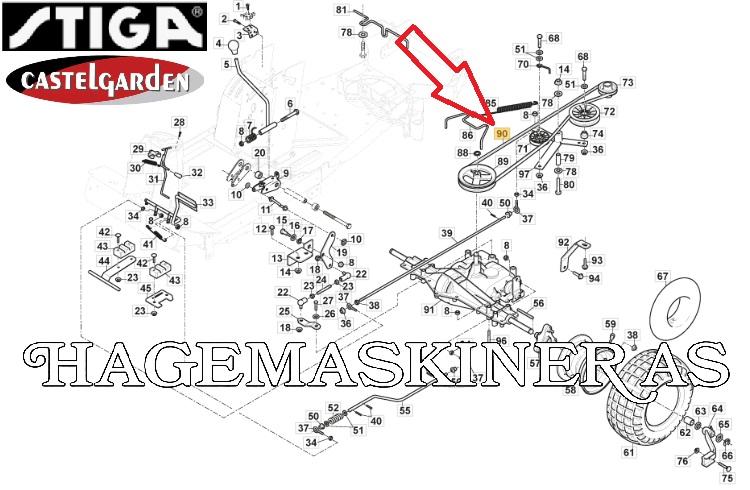 Reim / Drivrem Stiga 1134-9164-01