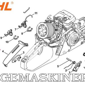 Håndtaksdeksel, Stihl MS 231, MS 241, MS 251, 11437910600